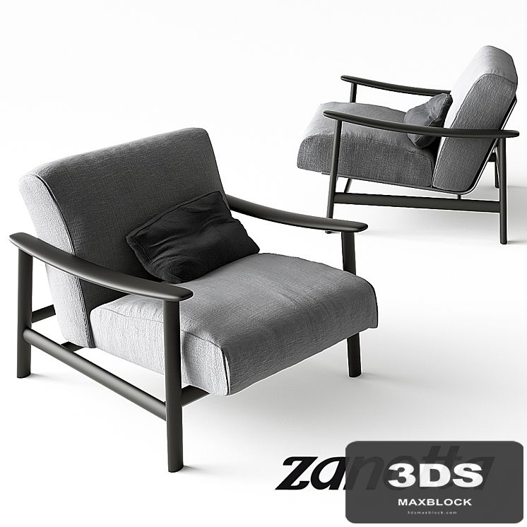 Zanotta Sushi Armchair Grey