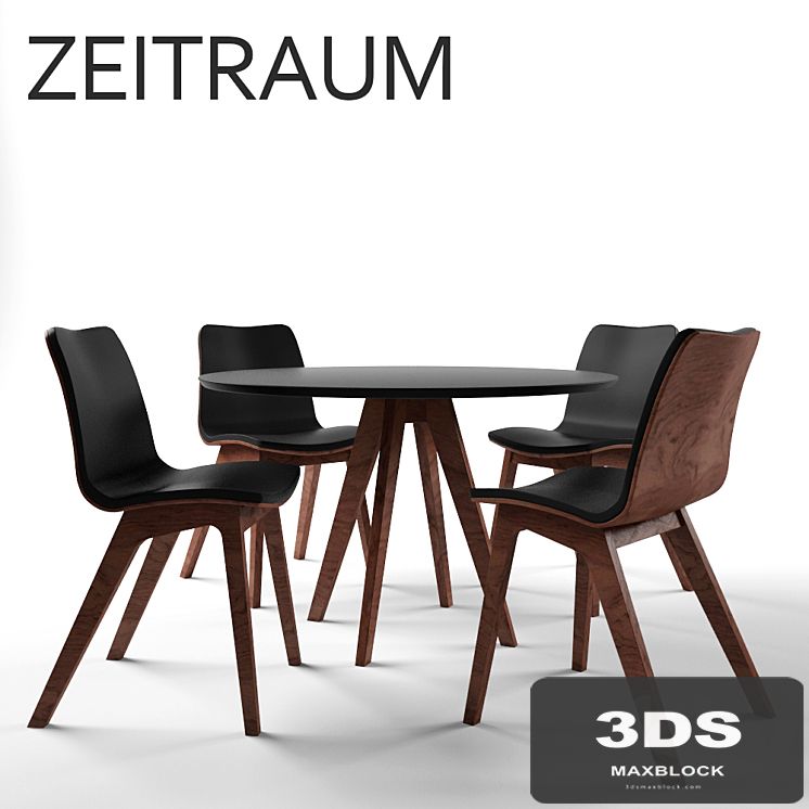 Table and chairs from the company Zeitraum