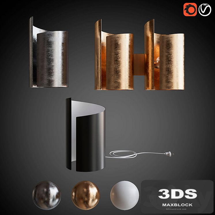 Set sconces and table lamp PITTORE