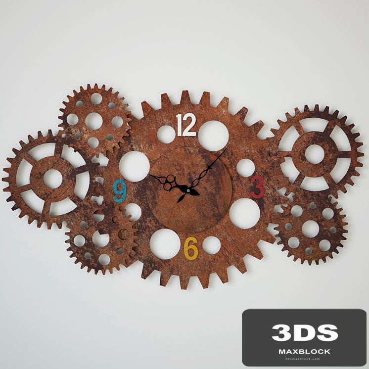 Wall Clock Gear Wheel