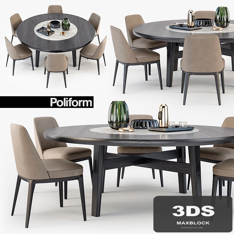 Poliform Sophie chair Home Hotel table