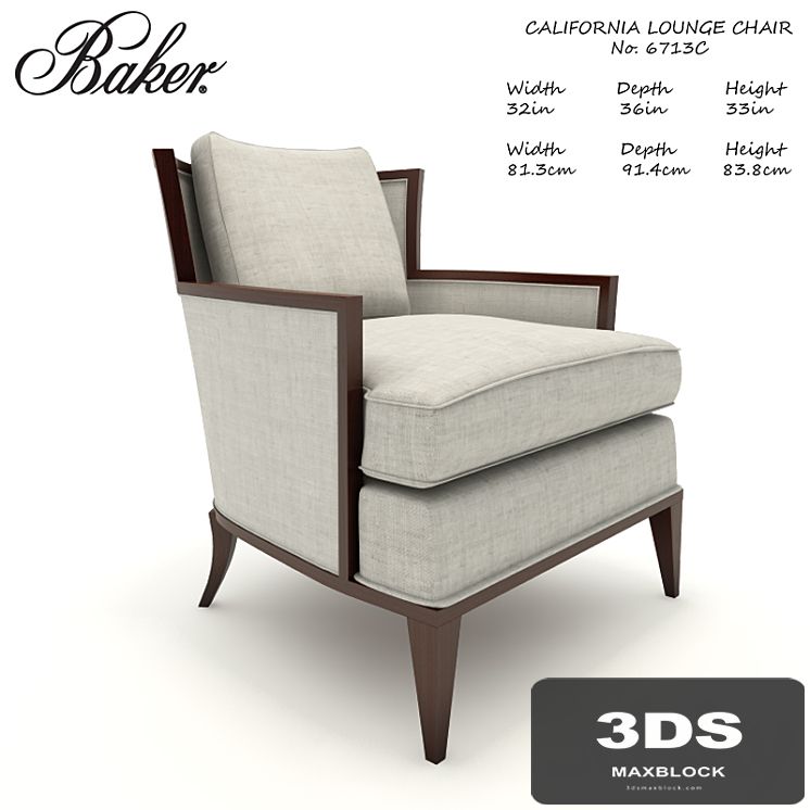 Baker California Lounge chair No.6713C