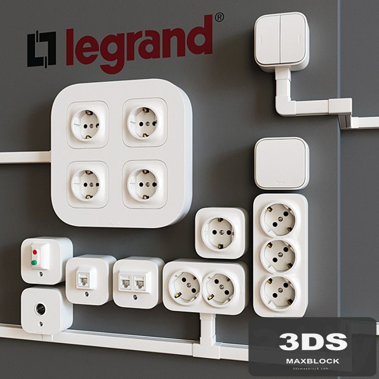 Overhead sockets Legrand Quteo (cable channels Metra)