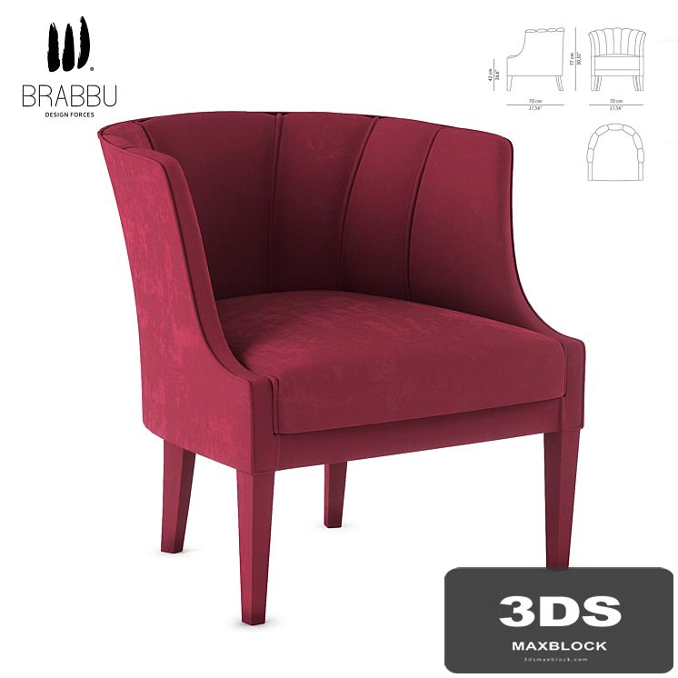 BEGONIA ARMCHAIR by BRABBU