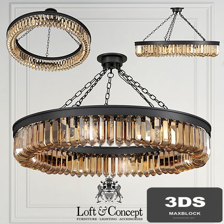 Chandelier Retro Frozen Glass Chandelier 15