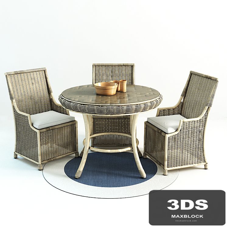 Saybrook All-Weather Wicker Wingback Armchair
