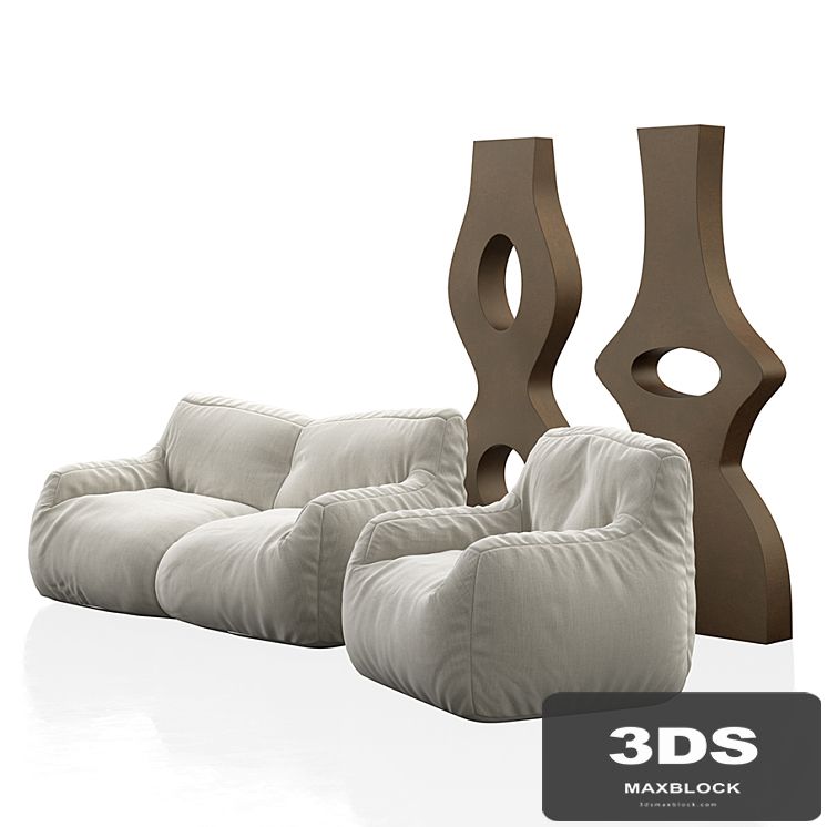 Bean bags and XXL vases