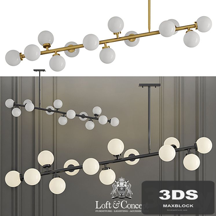 Lamp Bubble Stik Chandelier