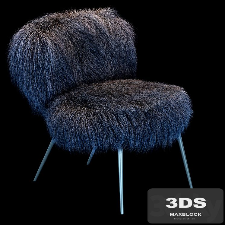 Armchair Nepal Mongolia Blu