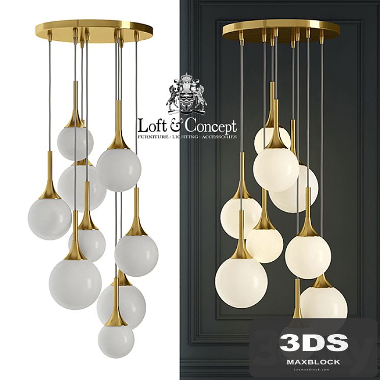 Hanging lamp Restoration Hardware Whitney Chandelier