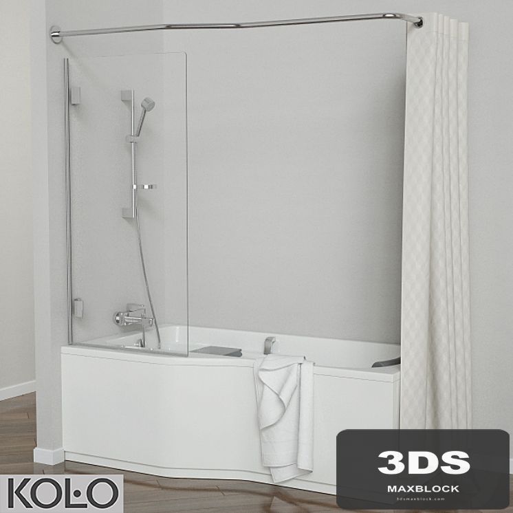 Set baths Comfort Plus TM KOLO with glass curtains and soft