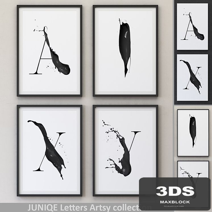 Letters Artsy Framed