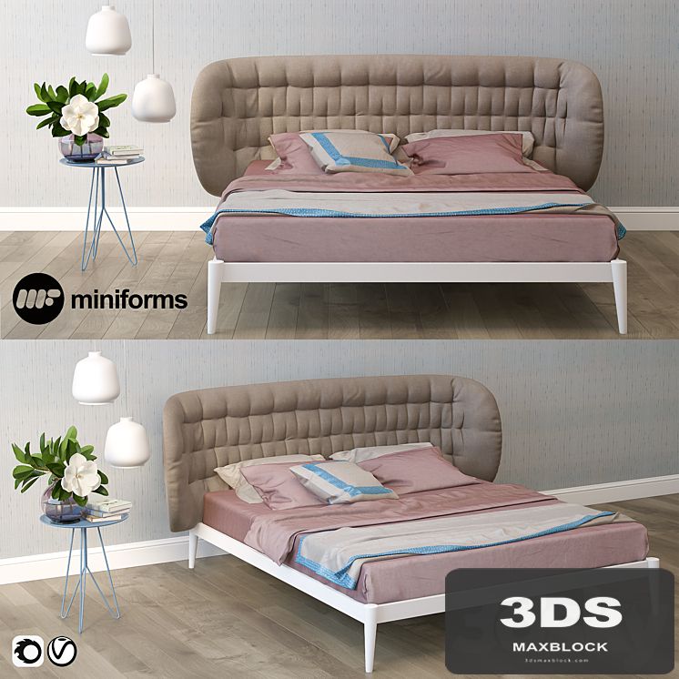 Bed Shiko Capitoné Miniforms