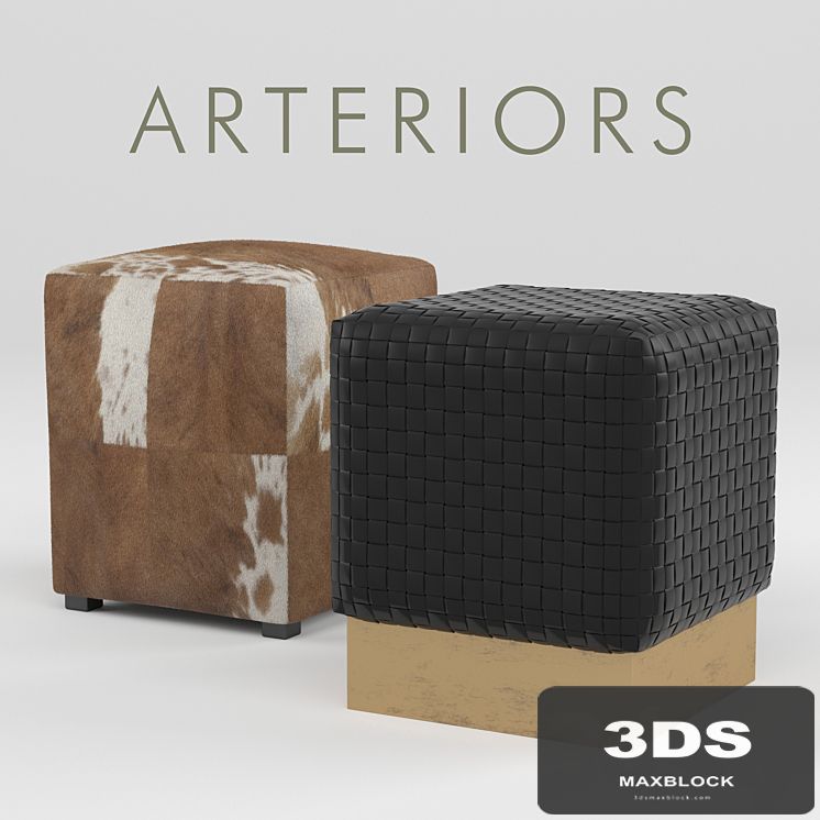 Puffs Arteriors Otto and Emmit