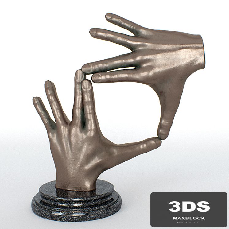 Figurine - bronze hands
