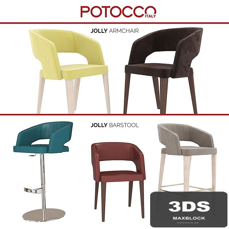 Bar chair Potocco Jolly