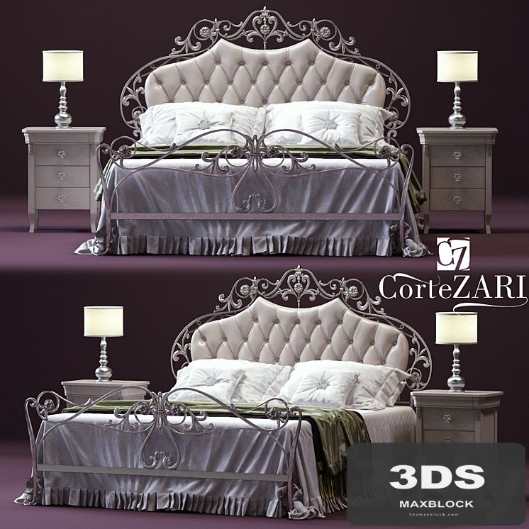 CorteZARI OLIMPIA Double Bed