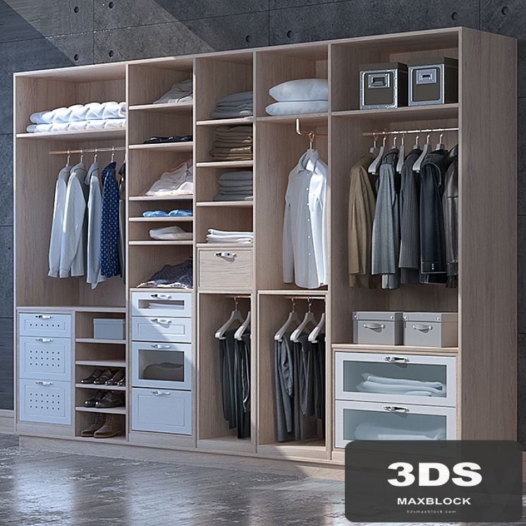 Set for clothes and shoes cabinet