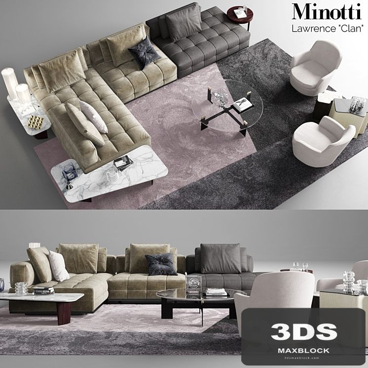 Minotti Lawrence Clan Seating 2