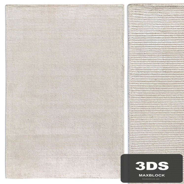 Carpet Benuta Lines Viscose Cream Rug