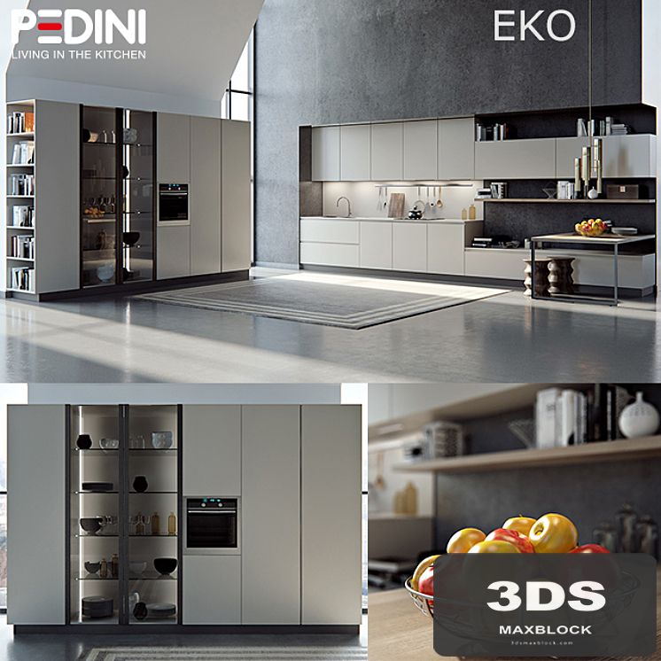 Kitchen Pedini Eko set2 (v-ray)