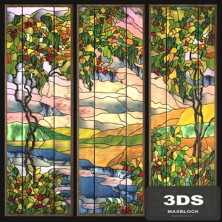 Stained glass Trees