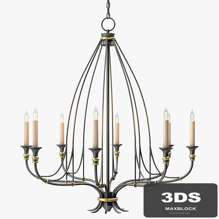 Currey and Company Folgate Chandelier Small