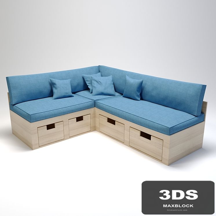 Corner sofa in the kitchen