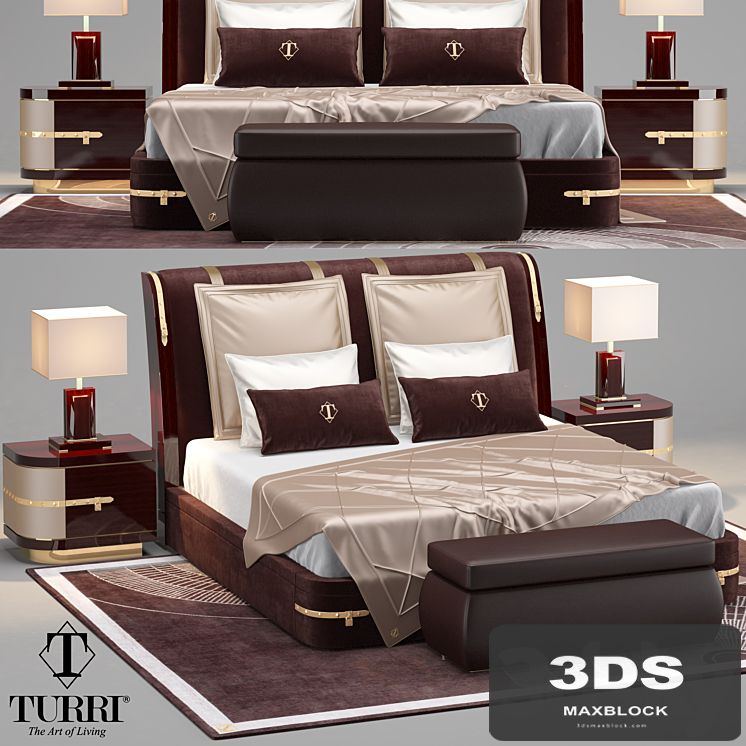 Turri Diamonds Bed