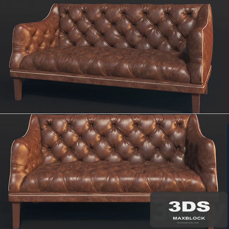 Sofa with buttons