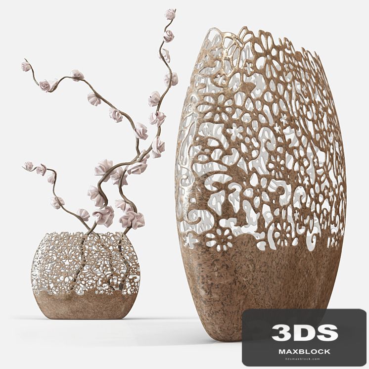 Vase with dragonflies