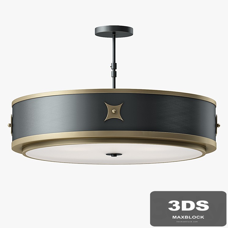 Currey and Company Huntsman Semi - Flush Mount