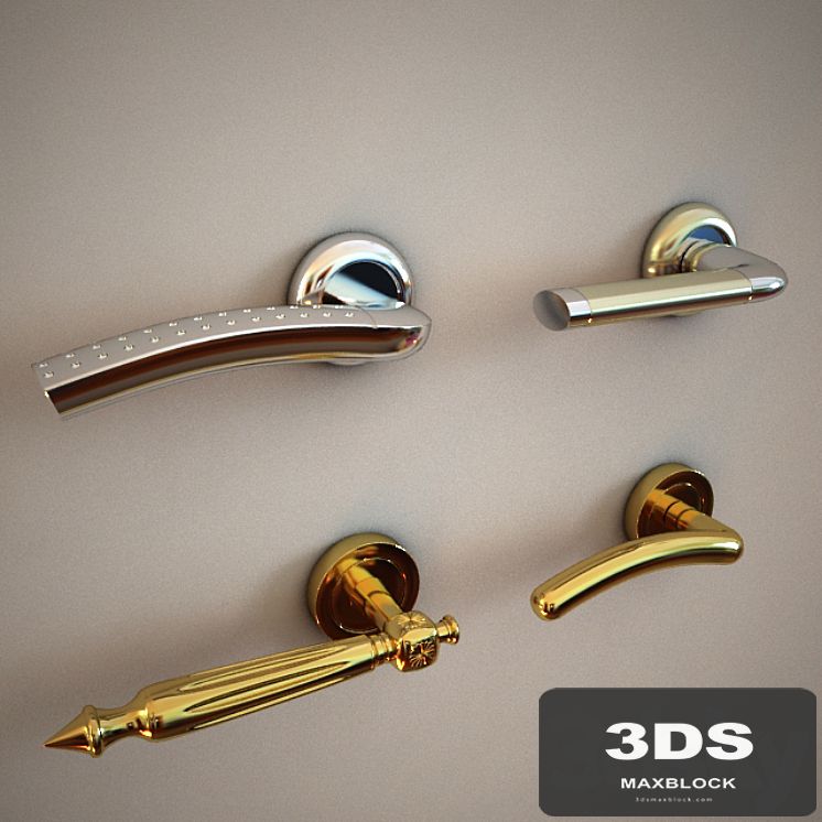 Set of door handles