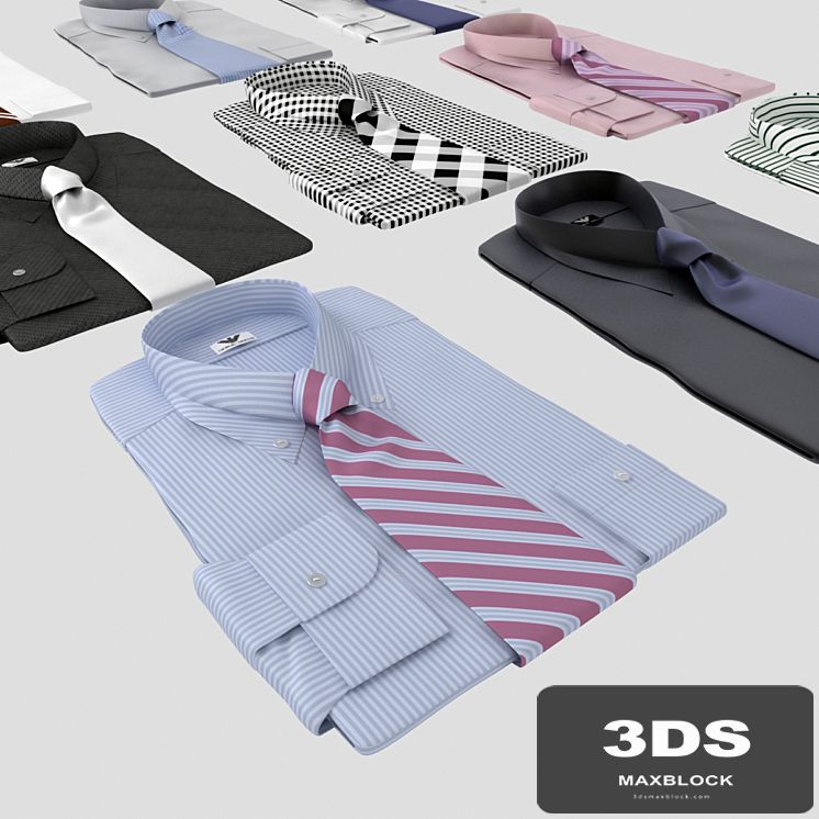 Set of shirts with tie
