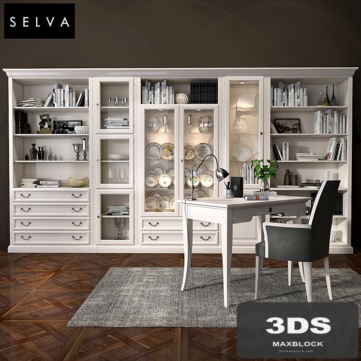 Selva bookcase Mirabeau set sections01