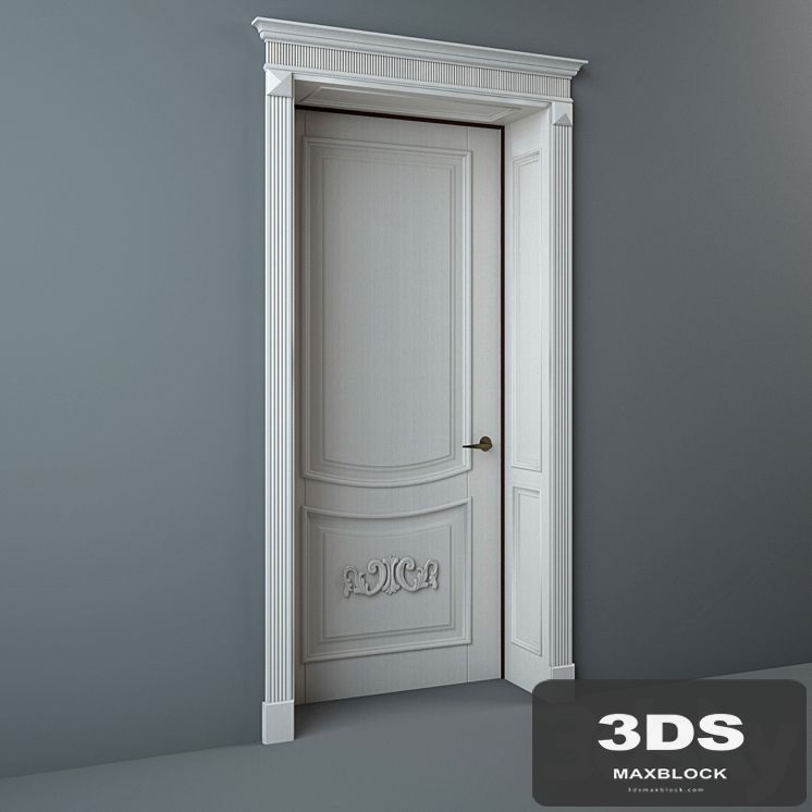 Classical entrance door