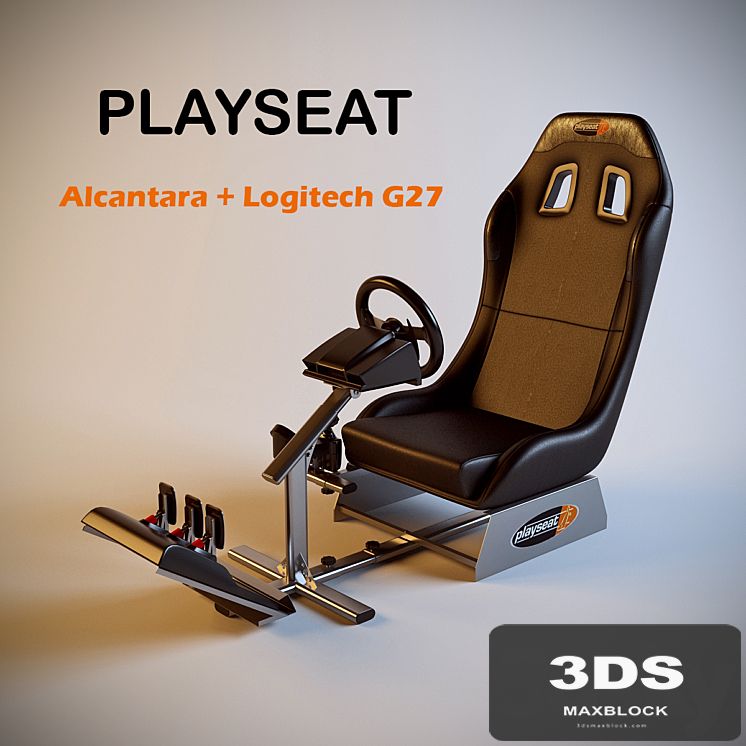 Gaming chair Playseat Alcantara + Logitech G27