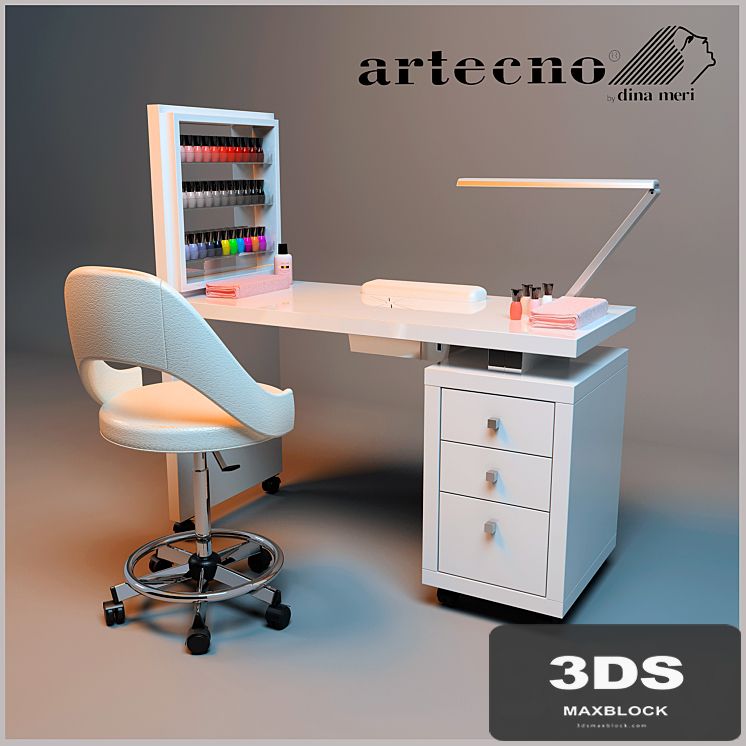 Manicure table with extractor 308LX Artecno
