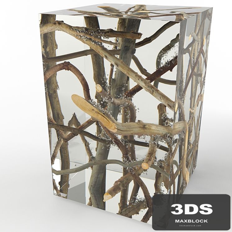 F163 KISIMI Occasional Table Acrylic Drifted Branches