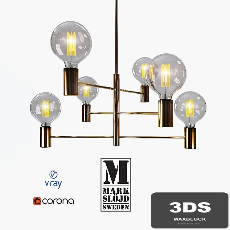 Ceiling fixture, model Capital, from the company Markslojd, Sweden.