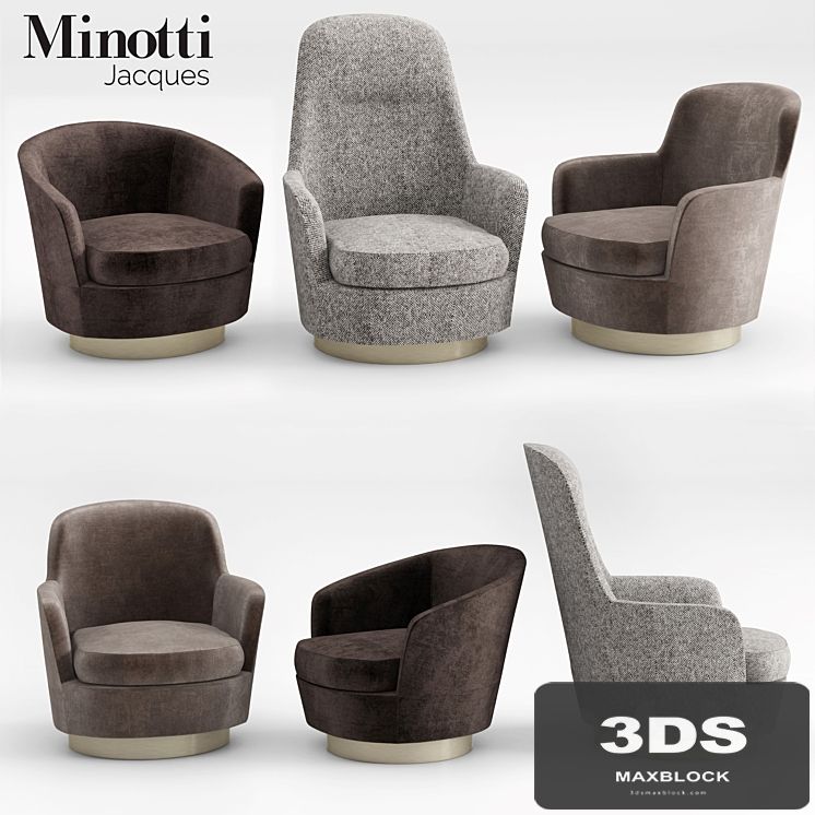Minotti Jacques Armchairs collection