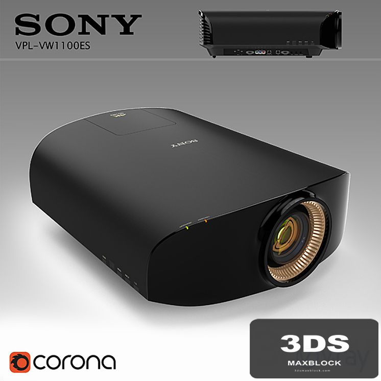 Sony VPL-VW1100ES projector with mount