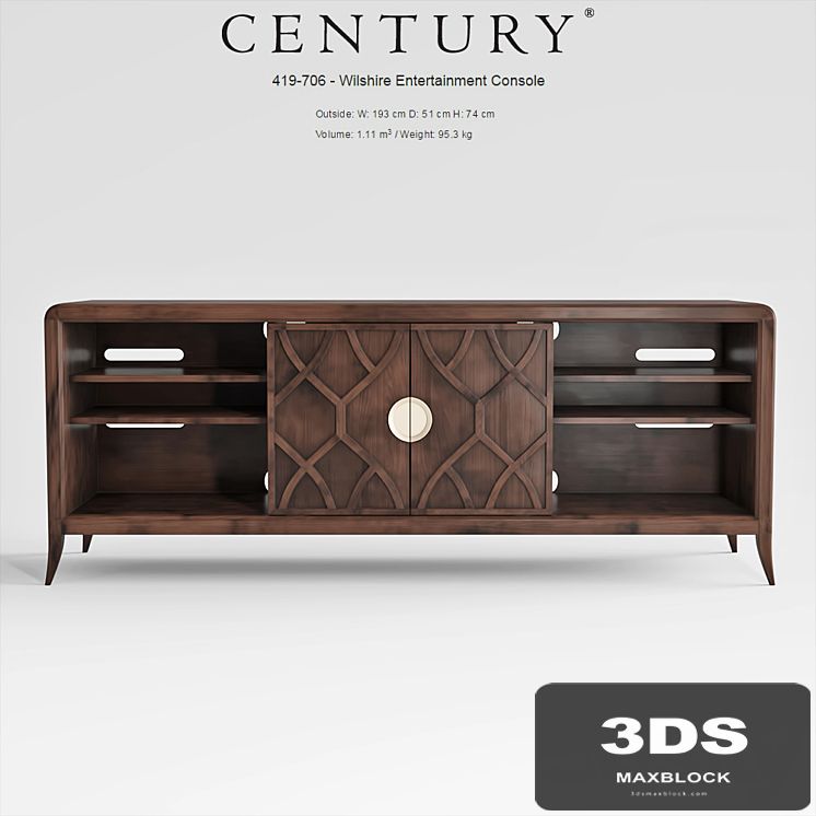 Century Furniture Wilshire Entertainment Console