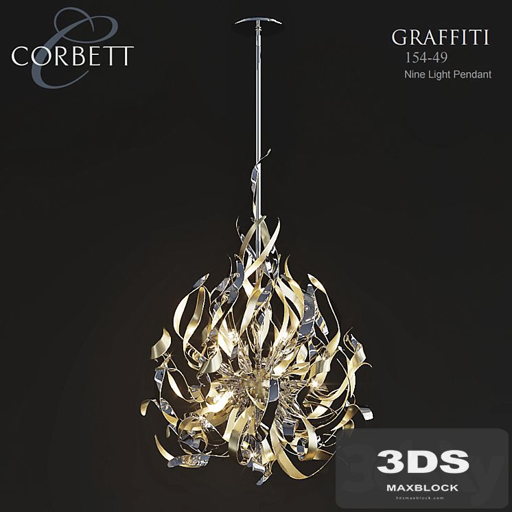 Corbett Lighting 154-49 Nine Light Pendant