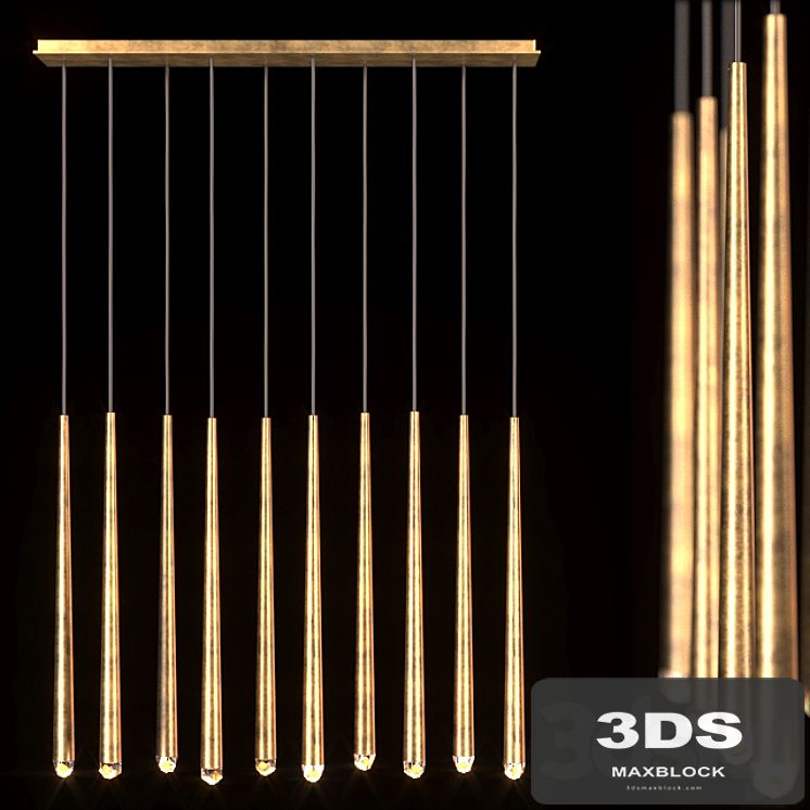 Suspension Restoration Hardware Aquitane Linear chandelier 48
