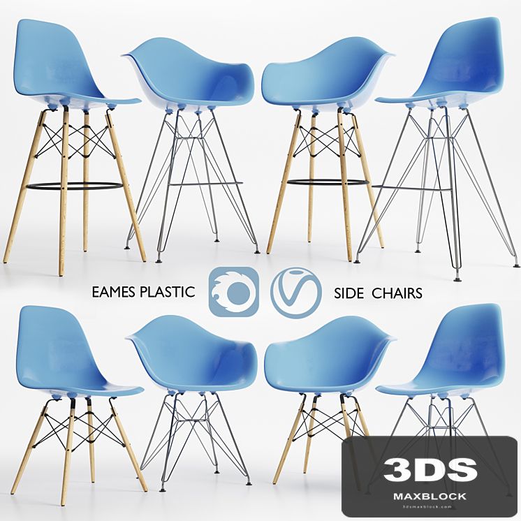 Eames Plastic Side Chairs