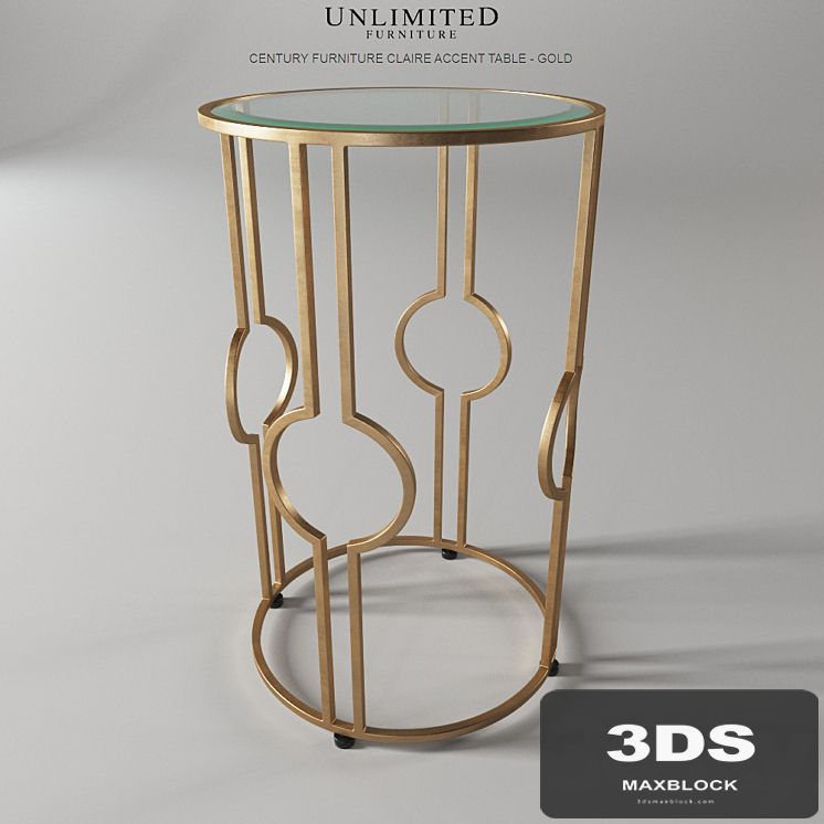 CENTURY FURNITURE CLAIRE ACCENT TABLE