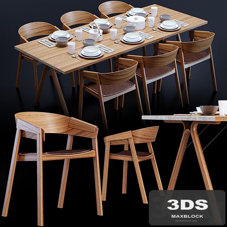 Cover chair, Split table, Muuto Design