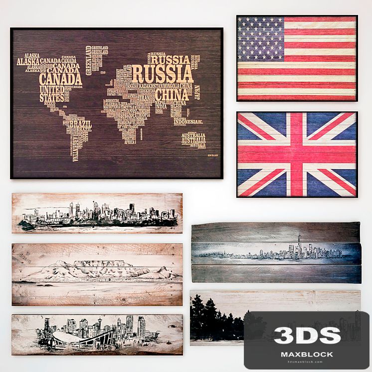 Wooden panel. Collection 48