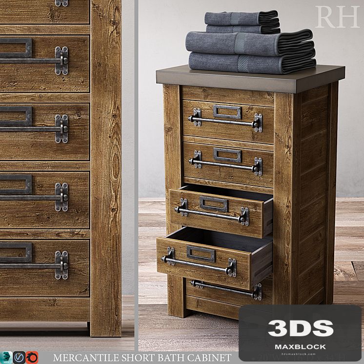 MERCANTILE SHORT BATH CABINET